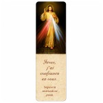 Laminated Divine Mercy Jesus bookmark 12.8 cm