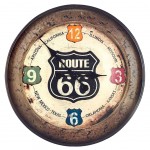 US Route 66 Metal clock - 52 cm