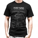 Fiat 500 Men black T-Shirt