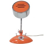 Fiat 500 orange desk lamp