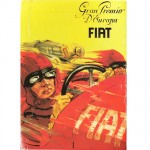 Fiat 500 Gran Premio metal plate postcard