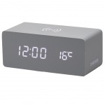 Induction charger alarm clock