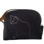 Quibe Black Cat Crossbody Bag - Made in France