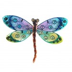 Dragonfly wall decoration 17 cm - Multicolore model