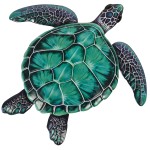 Metal Sea Turtle - Green