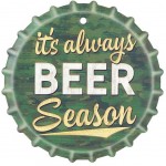 Ceramic and Cork trivet Beer Capsule - Green