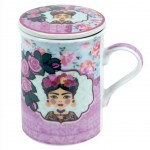 Frida Mug with Pink and Blue Infuser