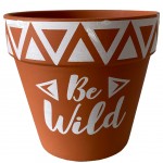 Boho terracotta pot 13 cm