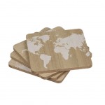 Set of 4 Mappemonde coasters