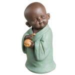 Little Buddhist Monk Resin Statue 10 cm
