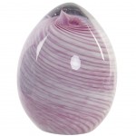 Pink Spiral Glass Paperweight