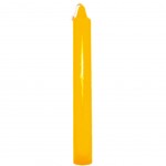 Tinted candle in the mass - Saffron color