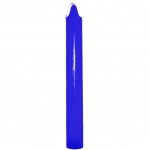Tinted candle in the mass - Blue color
