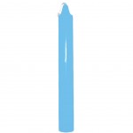 Tinted candle in the mass - Light blue color