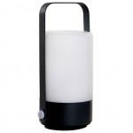 Transportable black LED table lamp