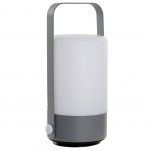 Transportable gray LED table lamp