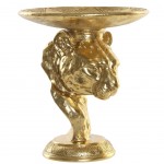 Jaguar statuette in golden resin