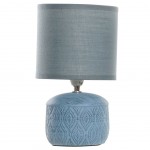 Blue earthenware lamp 24.5 cm