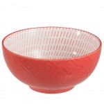 Tropical coral porcelain bowl