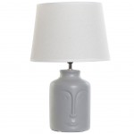 Grey ceramic face lamp 39 cm