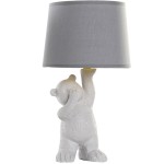 Gray resin monkey lamp 36 cm