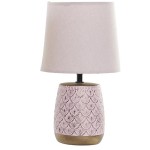 Pink and gold sandstone lamp 30.5 cm