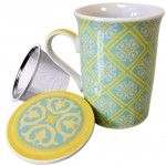 Porcelain mug with infuser