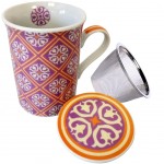 Porcelain mug with infuser