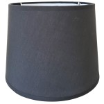 Black lampshade 25 cm