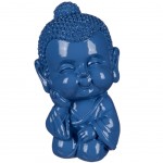 Little Buddha Resin money box - Blue