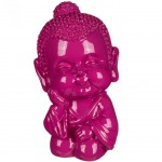 Little Buddha Resin money box - Pink