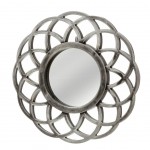 Silver wall mirror