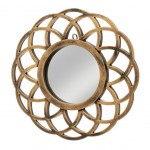 Gold wall mirror
