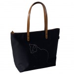 Quibe black cat handbag - Made in France