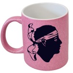 Pink ceramic Corsica mug by Cbkreation