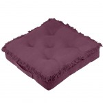 Cotton Floor Cushion Purple 45 cm