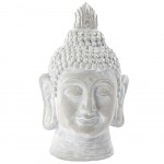 Buddha fiberglass gray statue 32 cm