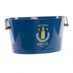 Metal Beer Bucket - Blue