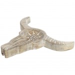 Tray with Buffalo Head in mango wood
