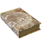 world map safe book box