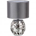 Design Silver Ceramic Lamp