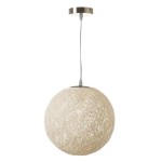 Paper fiber chandelier
