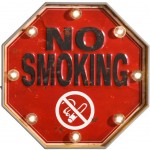No Smoking wooden frame