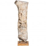 Decorative wooden mask statue 105 cm