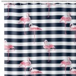 Pink flamingos shower curtain 180 x 200 cm
