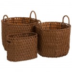 Set of two baskets and a magazine rack