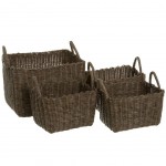 Set of 4 baskets with handles