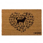 Coconut fibers Doormat - LOVE DOG - 60 cm