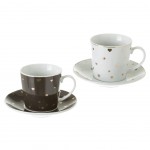 Small Hearts 4 cups and saucer set