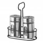Salt and silver pepper set